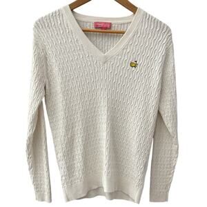 Magnolia Lane Masters Collection Preppy Cable Knit Cashmere Sweater Size Small